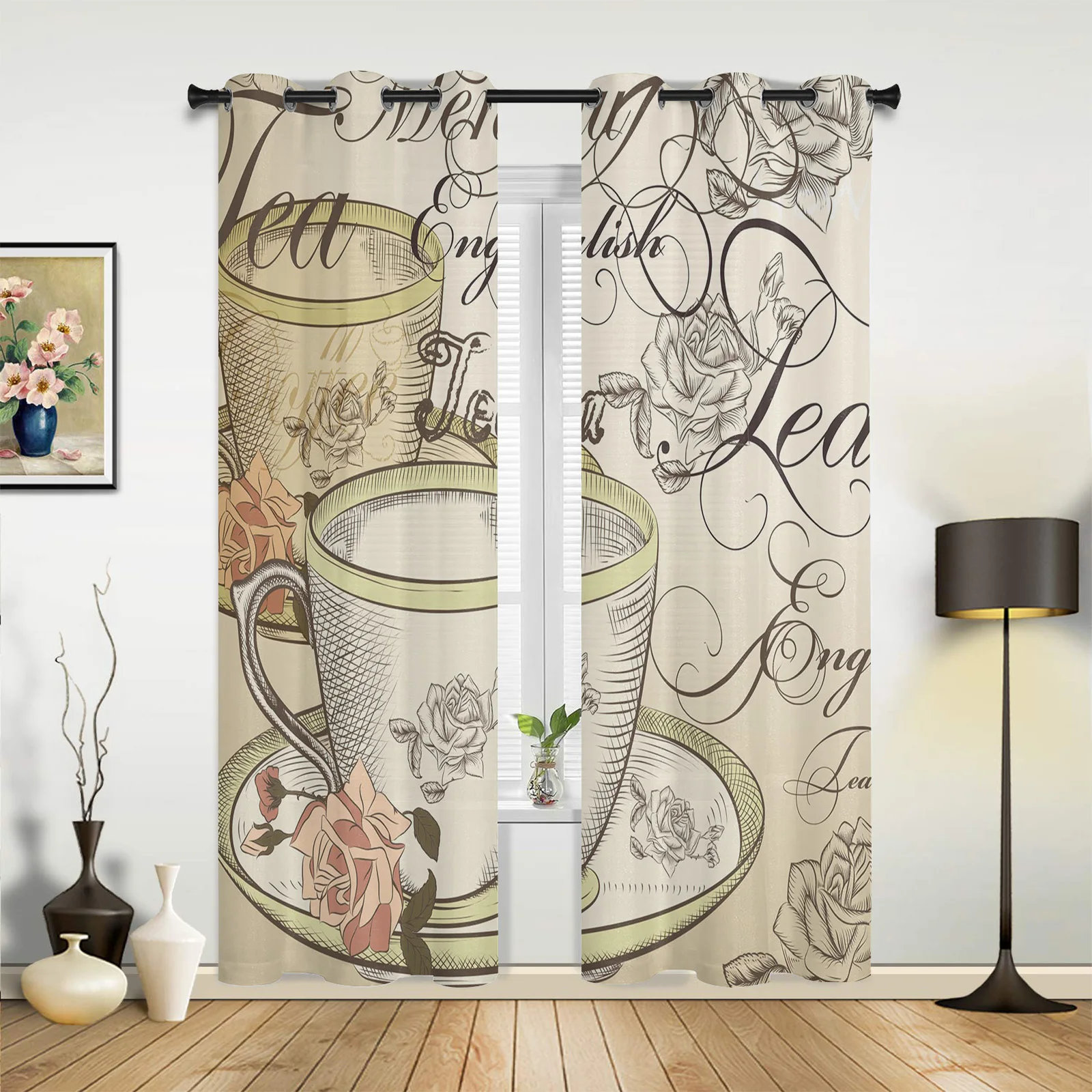 Beige Teacup Rose Flower Curtains for Bedroom Living Room Drapes Kitchen Children's Room Window Curtain Modern Home Decor
Beige Teacup Rose Flower Curtains for Bedroom Living Room Drapes Kitchen Children's Room Window Curtain Modern Home Decor