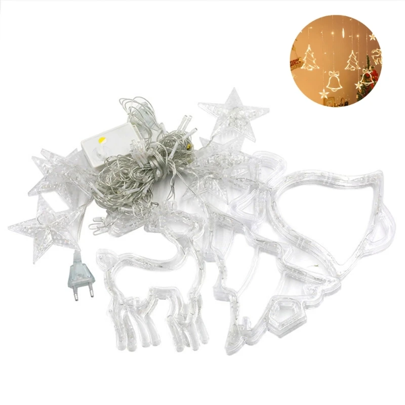 LED Garland Curtain String Light Christmas Tree Bell Deer Star Decor For Home Happy New Year Navidad Xmas Gifts
LED Garland Curtain String Light Christmas Tree Bell Deer Star Decor For Home Happy New Year Navidad Xmas Gifts