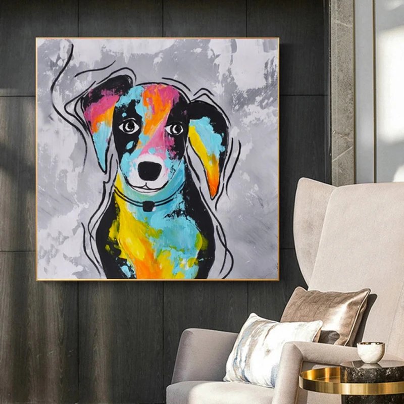 Абстрактная собака граффити картины на холсте милый щенок животные плакаты и принты настенное искусство для гостиной настенное украшение
Абстрактная собака граффити картины на холсте милый щенок животные плакаты и принты настенное искусство для гостиной настенное украшение