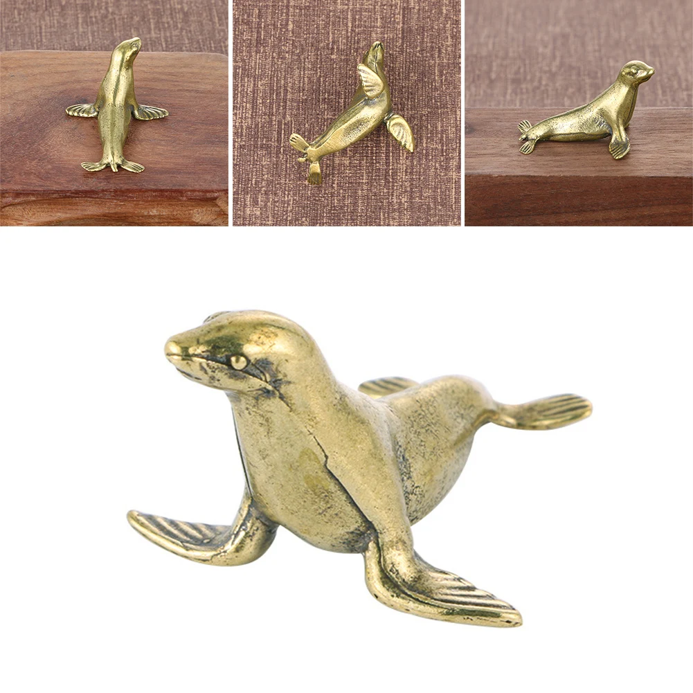 Retro Pure Copper Handle Sea Dog Mini Seal Statue Ornament Vintage Creative Crafts Desktop Animal Miniature Figurine Home Decor
Retro Pure Copper Handle Sea Dog Mini Seal Statue Ornament Vintage Creative Crafts Desktop Animal Miniature Figurine Home Decor