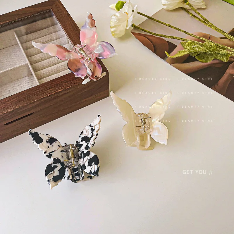 Fashion Design Acrylic Butterfly Hairpin Small, Fresh, Fashionable, Simple, Small Grip Clip Personality, Versatile Hair Accessor
Fashion Design Acrylic Butterfly Hairpin Small, Fresh, Fashionable, Simple, Small Grip Clip Personality, Versatile Hair Accessor