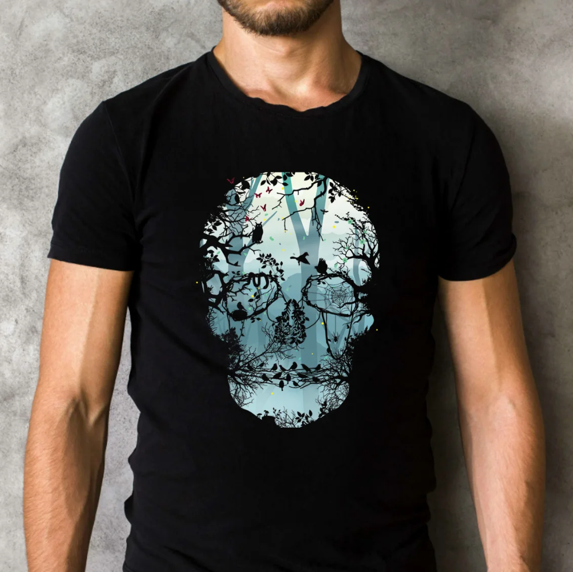 Dark Forest Skull Classic Black T-Shirt Horror Movie T-Shirt
Dark Forest Skull Classic Black T-Shirt Horror Movie T-Shirt