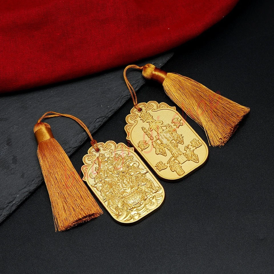 Five way God of wealth token, fortune calling pendant, Taisui guarding order, Alloy auspicious feng shui jewelry
Five way God of wealth token, fortune calling pendant, Taisui guarding order, Alloy auspicious feng shui jewelry