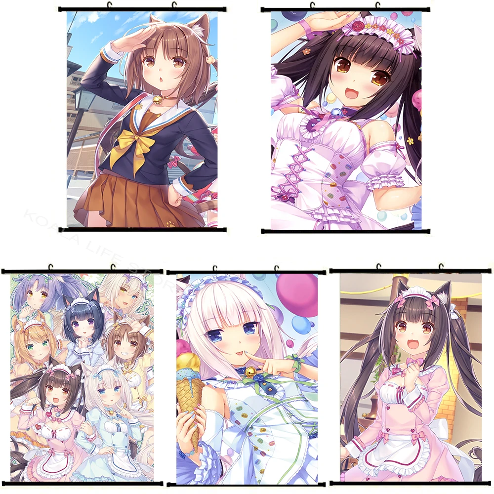 HOT Anime Nekopara Scroll Painting HD Comic Girl Poster Canvas Wall Home Bedroom Kawaii Decoration Collectible Art Gifts 60*90
HOT Anime Nekopara Scroll Painting HD Comic Girl Poster Canvas Wall Home Bedroom Kawaii Decoration Collectible Art Gifts 60*90