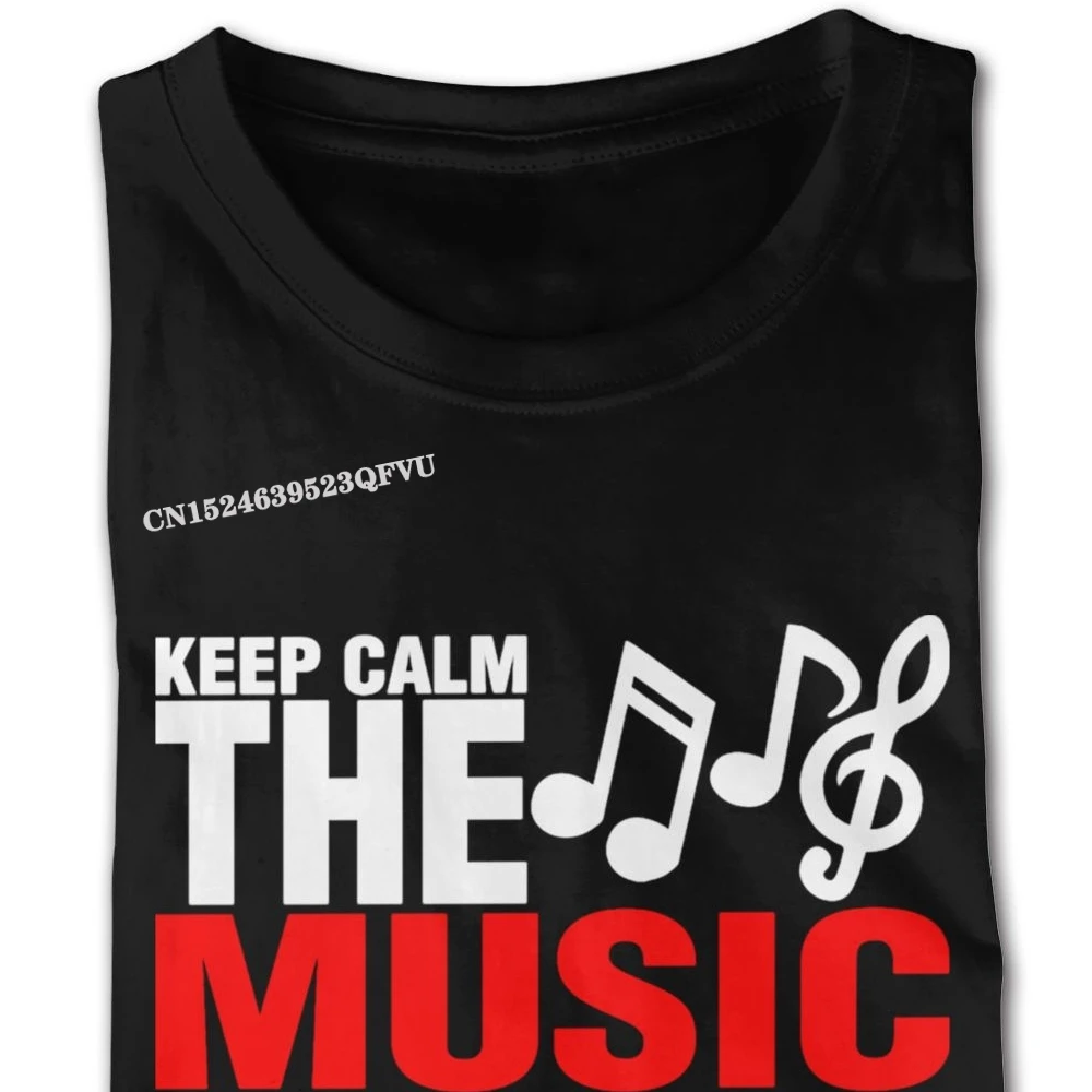 Keep Calm учитель музыки здесь раньше маленький размер для мужских милых футболок в
