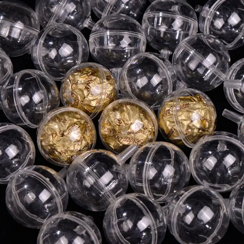 100Pcs Acrylic Chocolate Holder Candy Packaging Balls Mini Clear Chocolate Box Truffle Holder Candy DIY Bouquet Accessories
100Pcs Acrylic Chocolate Holder Candy Packaging Balls Mini Clear Chocolate Box Truffle Holder Candy DIY Bouquet Accessories