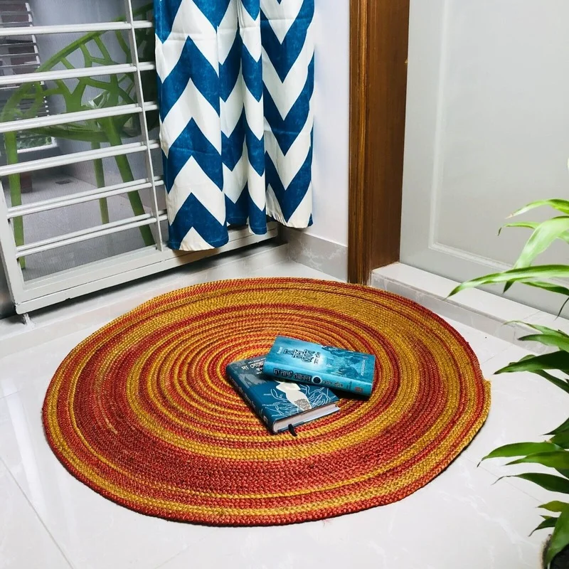 Rug Jute and Natural Fibres Carpet Handloom Hand Braided Round Area Rug Handmade Mat for Home Decor
Rug Jute and Natural Fibres Carpet Handloom Hand Braided Round Area Rug Handmade Mat for Home Decor