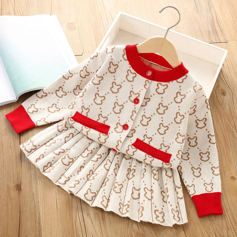 Kid Clothes Girls Sweater Sets 2pcs Knitted Sweaters Set Autumn Winter Princess Party Korean Style Children Uniform Outfits 2-6Y
Kid Clothes Girls Sweater Sets 2pcs Knitted Sweaters Set Autumn Winter Princess Party Korean Style Children Uniform Outfits 2-6Y