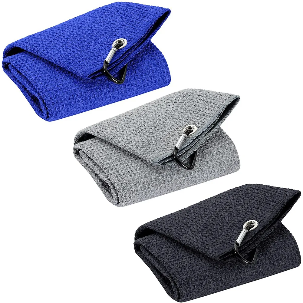 3 Pcs Tri-Fold Golf Towel Sports Towel with Loop Clip Sweat-Absorbent Towel for Hanging on Golf Club Bag
3 Pcs Tri-Fold Golf Towel Sports Towel with Loop Clip Sweat-Absorbent Towel for Hanging on Golf Club Bag
