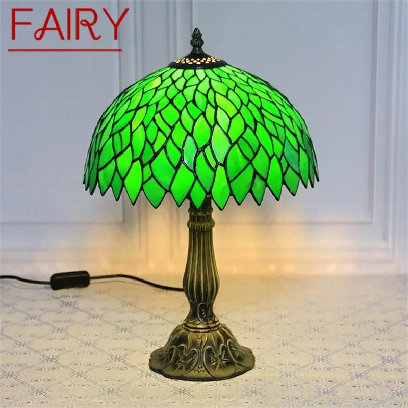 FAIRY Tiffany Glass Table Lamp LED Modern Creative Green Leaf Desk Light For Home Living Room Study Bedside Decor 
FAIRY Tiffany Glass Table Lamp LED Modern Creative Green Leaf Desk Light For Home Living Room Study Bedside Decor