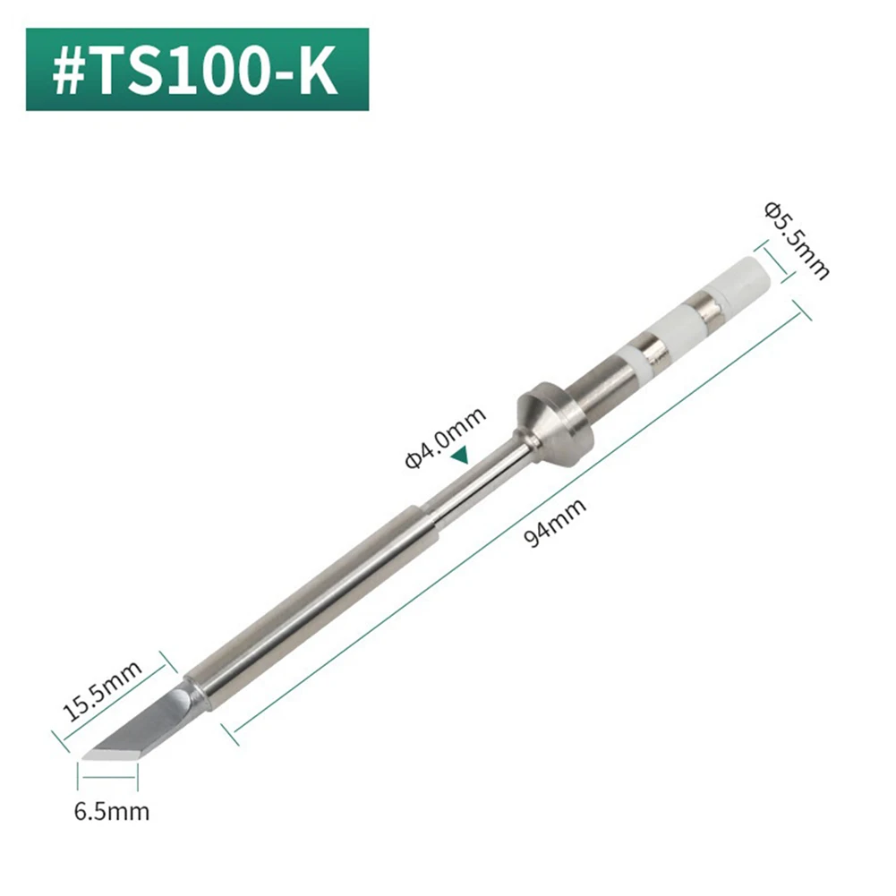7pcs TS100 Soldering Iron Tips Ceramic Heating Core Replacement Accessories Electric Solding TS-I K For Solder PCB Components
7pcs TS100 Soldering Iron Tips Ceramic Heating Core Replacement Accessories Electric Solding TS-I K For Solder PCB Components