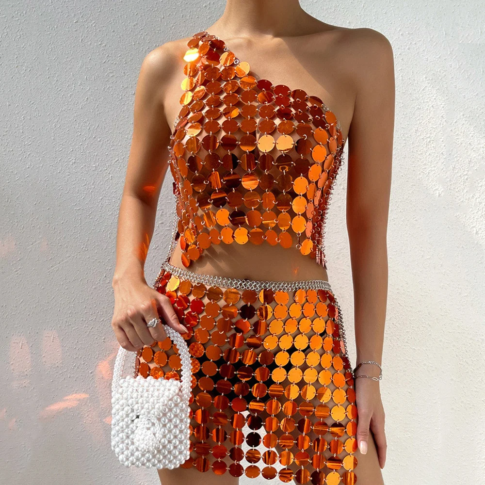 Женский прозрачный кроп-топ на одно плечо, с блестками
Женский прозрачный кроп-топ на одно плечо, с блестками