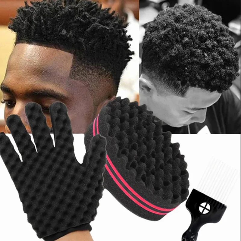 Men Magic Hair Brush Sponge Gloves Barbershop Braider African Styling Fork Comb Curls Foam For Salon Hairdressing Tools
Men Magic Hair Brush Sponge Gloves Barbershop Braider African Styling Fork Comb Curls Foam For Salon Hairdressing Tools