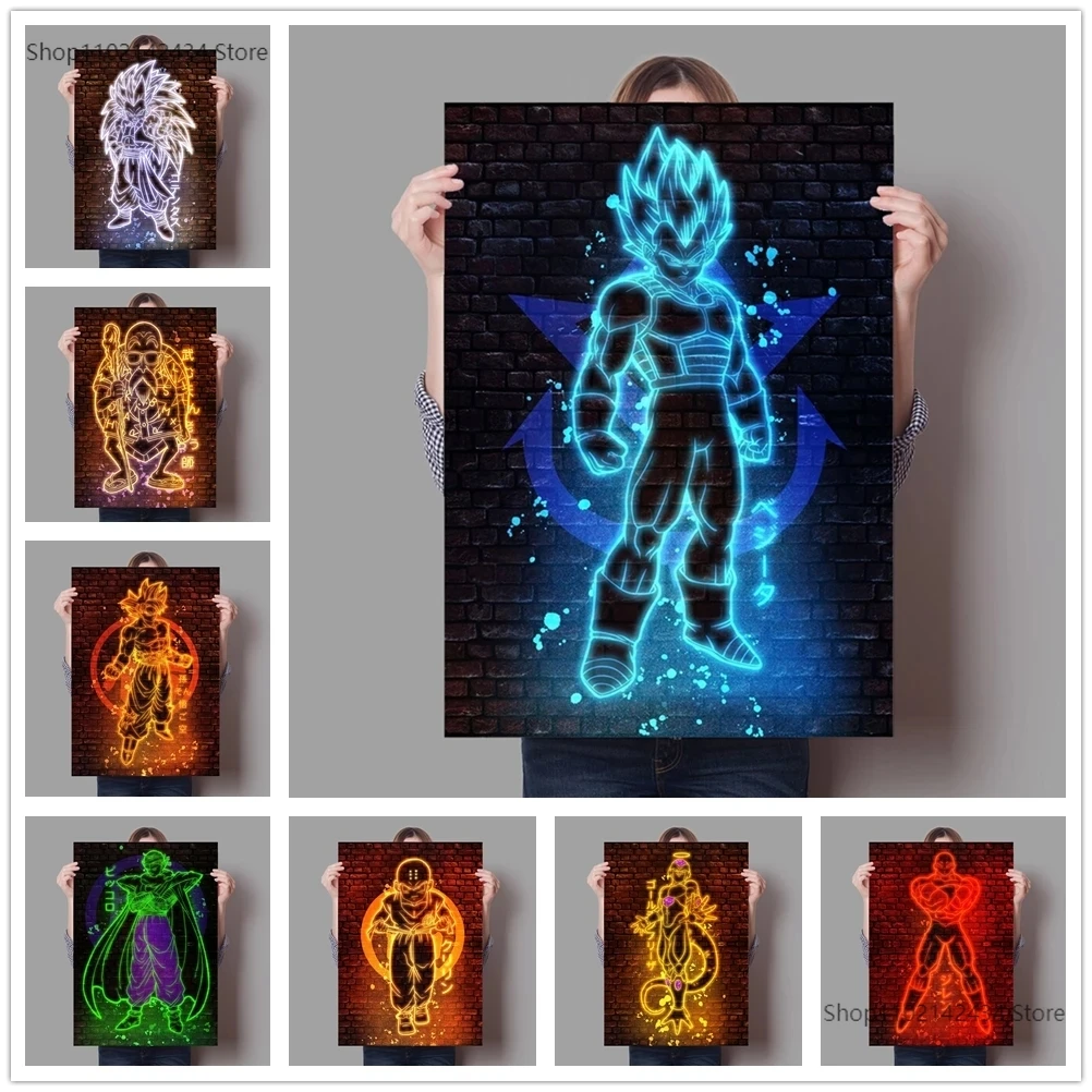 No Frame Poster and Prints Anime Picture Dragon Ball Painting Wall Art Home Decoration Bandai Canvas Painting Home Decor Gifts
No Frame Poster and Prints Anime Picture Dragon Ball Painting Wall Art Home Decoration Bandai Canvas Painting Home Decor Gifts