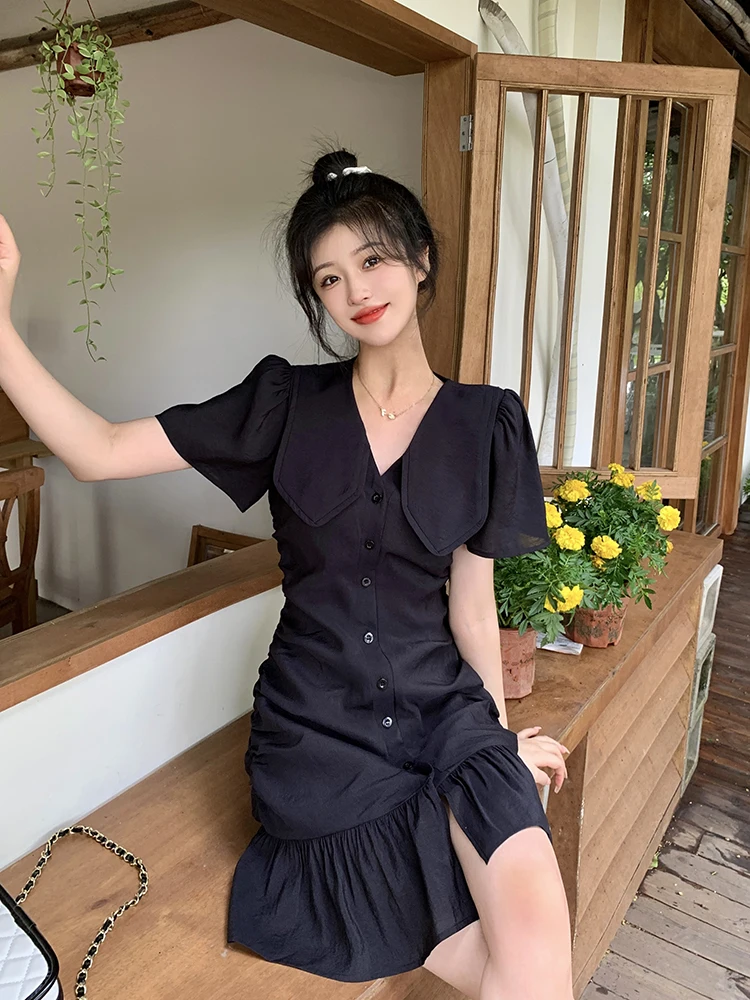 GP3255 Pleated Design Dress Women's Summer 2023 New Slim Fit Waist Show Thin French Style Short Skirt
GP3255 Pleated Design Dress Women's Summer 2023 New Slim Fit Waist Show Thin French Style Short Skirt