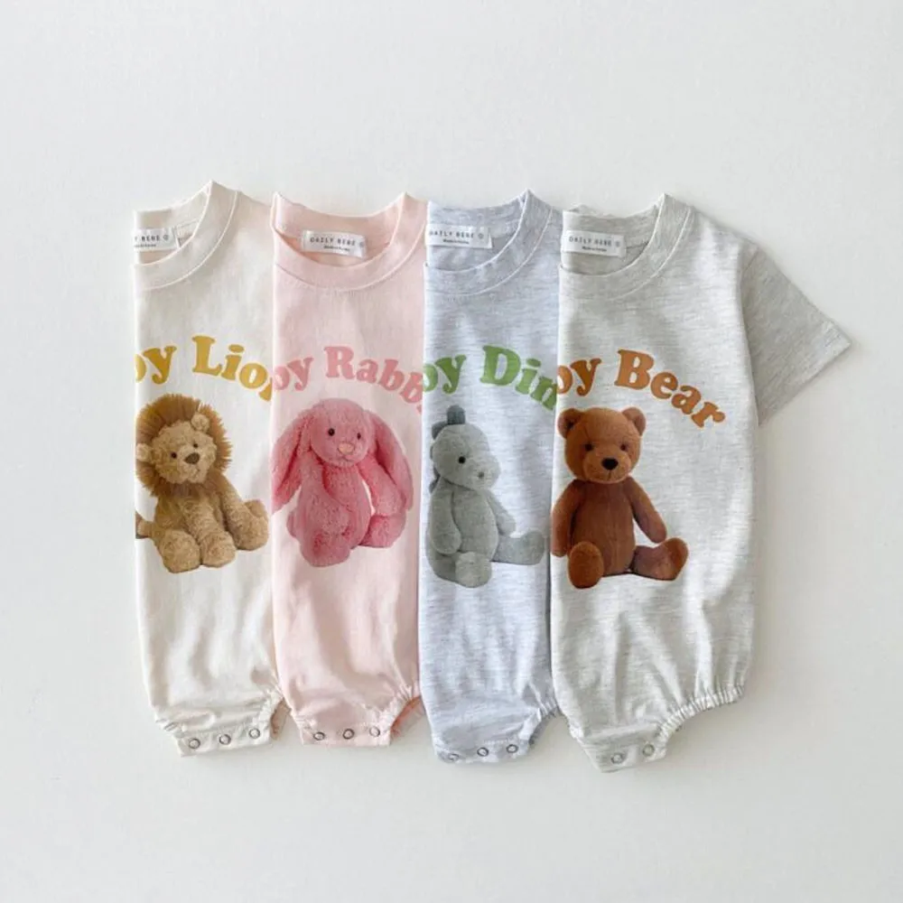 2022 Summer New Baby Cartoon Bodysuits For Boy Girl Lion Bear Bunny Animal Print Infant Short Sleeve Jumpsuit Baby Clothes 0-24m
2022 Summer New Baby Cartoon Bodysuits For Boy Girl Lion Bear Bunny Animal Print Infant Short Sleeve Jumpsuit Baby Clothes 0-24m