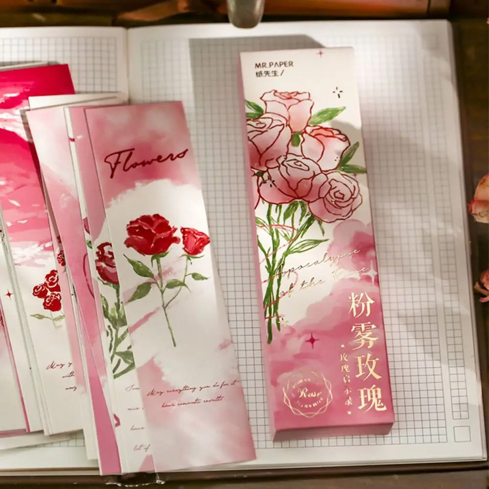 Decor Rose Theme School Supplies Book Page Marker Paper Bookmarks Decorative Bookmark Reading Assistant Page Label
Decor Rose Theme School Supplies Book Page Marker Paper Bookmarks Decorative Bookmark Reading Assistant Page Label