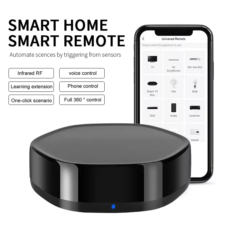 NEW2023 WiFi IR Remote Controller Smart Home Infrared Radio Frequency Voice Control Work With Alexa Assistant
NEW2023 WiFi IR Remote Controller Smart Home Infrared Radio Frequency Voice Control Work With Alexa Assistant
