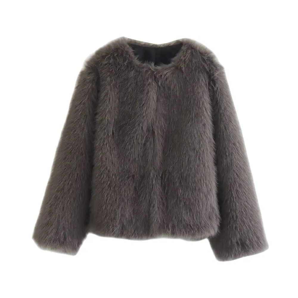 PB&ZA Winter Coat for Women Faux Fur Jacket O-Neck Luxury Fairycore Solid Elegance Casual and Comfortable Coat Short 6318233
PB&ZA Winter Coat for Women Faux Fur Jacket O-Neck Luxury Fairycore Solid Elegance Casual and Comfortable Coat Short 6318233