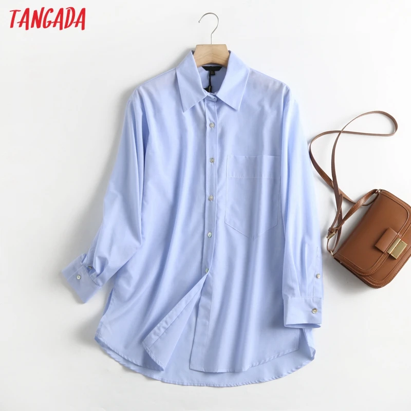 Tangada 2022 Autumn Women High Quality 95% Cotton Shirt Blouse Long Sleeve Chic Female Office Lady Tops 6D103
Tangada 2022 Autumn Women High Quality 95% Cotton Shirt Blouse Long Sleeve Chic Female Office Lady Tops 6D103