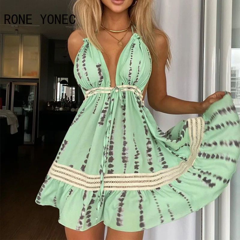 Women Sexy Halter Deep V Neck Backless Abstract Pattern Lace Up Hollow Out Mini Sexy Party Vacation Dresses
Women Sexy Halter Deep V Neck Backless Abstract Pattern Lace Up Hollow Out Mini Sexy Party Vacation Dresses