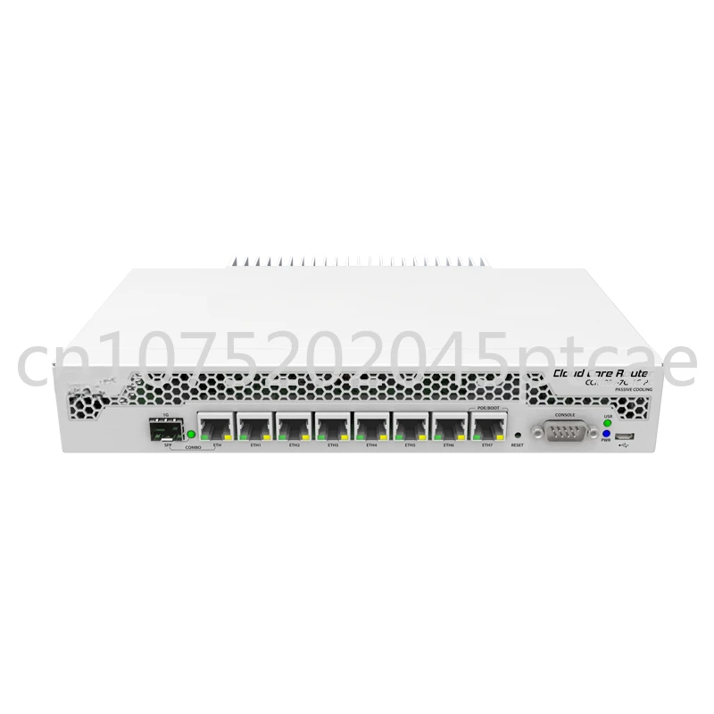 CCR1009-7G-1C-PC 7 портов Gigabit Ethernet, 1x комбинированный порт (SFP или Gigabit Ethernet), 9 ядер x 1 ГГц ЦП, 1 ГБ ОЗУ
CCR1009-7G-1C-PC 7 портов Gigabit Ethernet, 1x комбинированный порт (SFP или Gigabit Ethernet), 9 ядер x 1 ГГц ЦП, 1 ГБ ОЗУ