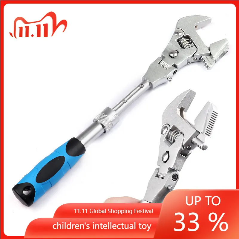 10 inch Ratchet Adjustable Wrench Torque Wrench Can Rotate and Fold 180 Degrees Fast Wrench Pipe Wrench Bathroom repair tools
10 inch Ratchet Adjustable Wrench Torque Wrench Can Rotate and Fold 180 Degrees Fast Wrench Pipe Wrench Bathroom repair tools