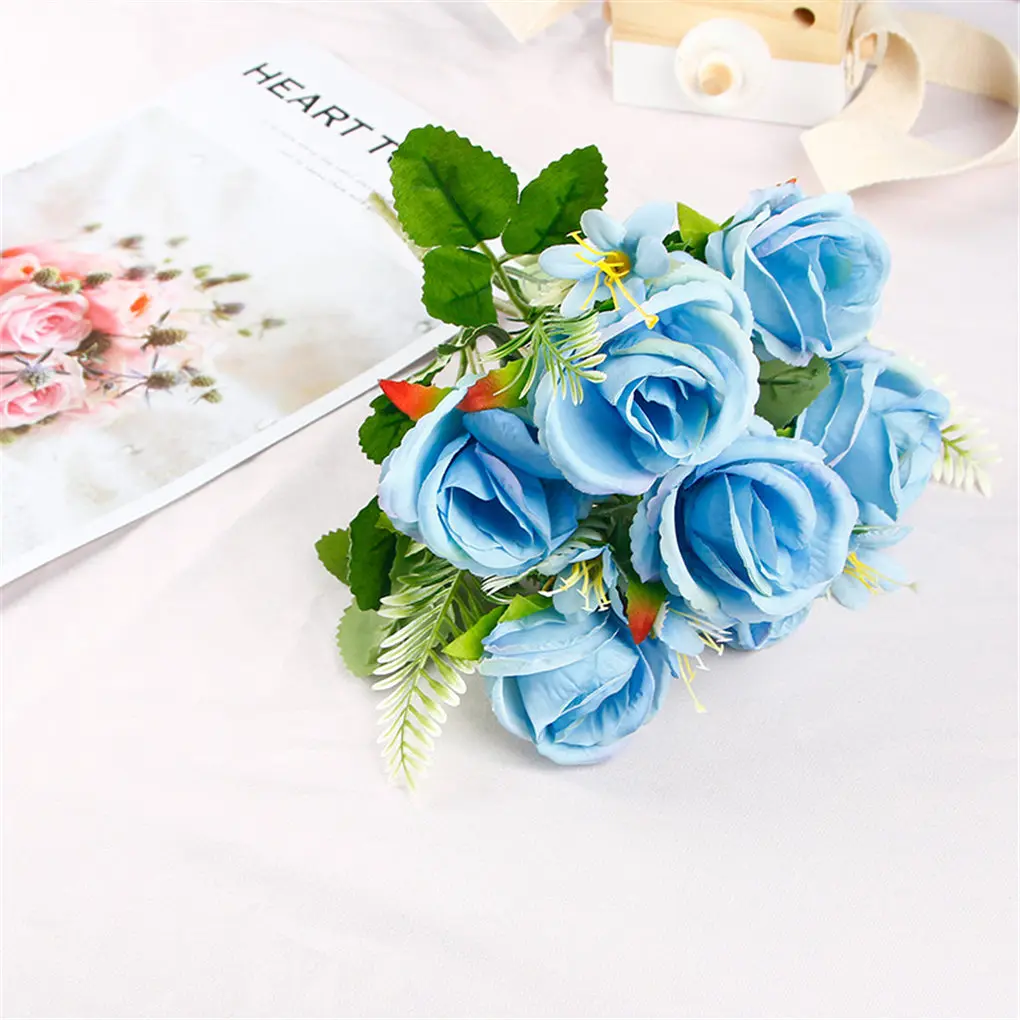 2pcs Artificial Roses Simulation Bouquet Home Living Room Wedding Flower Wall Party Table Fake Flower DIY Decoration Accessories
2pcs Artificial Roses Simulation Bouquet Home Living Room Wedding Flower Wall Party Table Fake Flower DIY Decoration Accessories