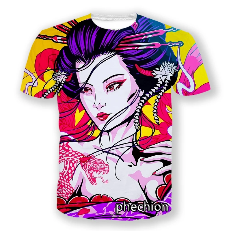 phechion New Fashion Men/Women Japanese Geisha Samurai 3D Print Short Sleeve T-Shirt Casual Hip Hop Summer T Shirt Tops S24
phechion New Fashion Men/Women Japanese Geisha Samurai 3D Print Short Sleeve T-Shirt Casual Hip Hop Summer T Shirt Tops S24