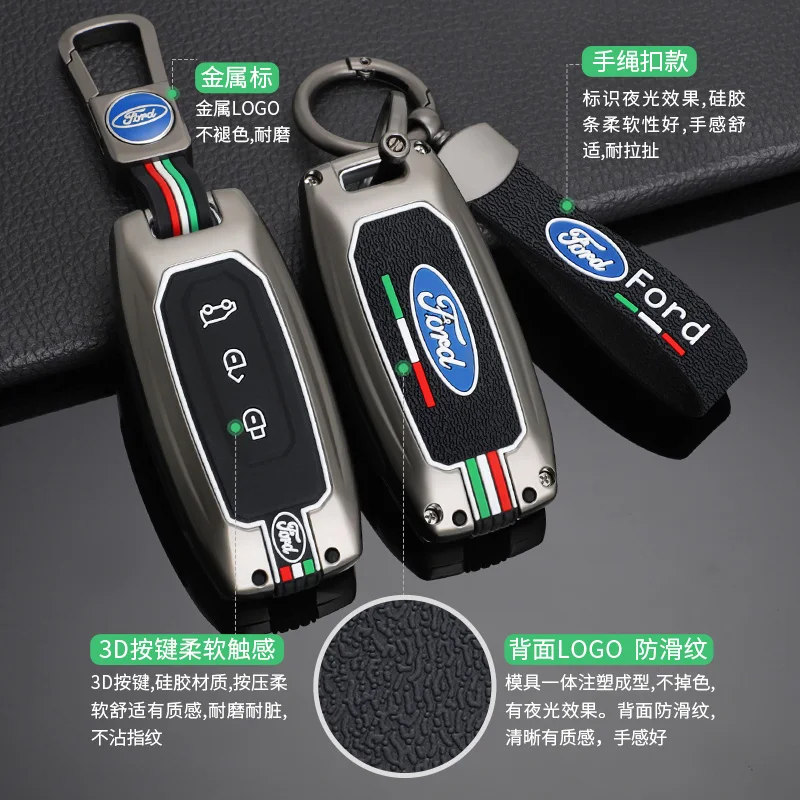 Zinc Alloy&Silicone Car Luminous Key Case Cover Holder Key Bag Shell Protector Fob For Ford Territory EV Escort Auto Accessories
Zinc Alloy&Silicone Car Luminous Key Case Cover Holder Key Bag Shell Protector Fob For Ford Territory EV Escort Auto Accessories