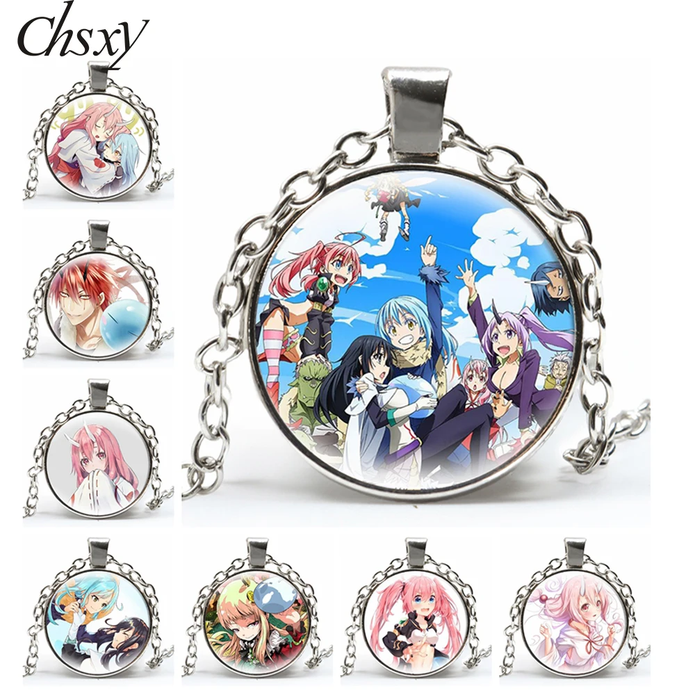 Anime That Time I Got Reincarnated as A Slime Rimuru Tempest Necklace Cartoon Figures Glass Cabochon Base Pendant Jewelry Chain
Anime That Time I Got Reincarnated as A Slime Rimuru Tempest Necklace Cartoon Figures Glass Cabochon Base Pendant Jewelry Chain