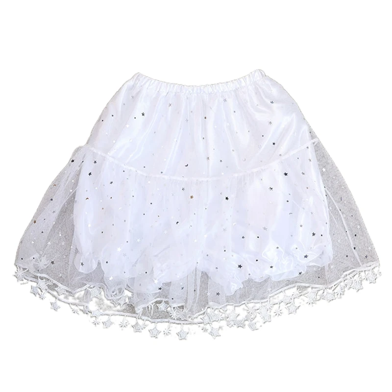 Women's Petticoat Bloomers Inside Half Slips 17-inch Underskirt with Star Tassels Edge for Girls Short Skirts
Women's Petticoat Bloomers Inside Half Slips 17-inch Underskirt with Star Tassels Edge for Girls Short Skirts