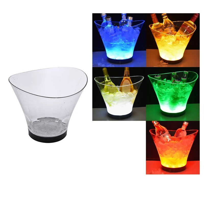 6L Round Transparent Luminous Ice Bucket Colorful LED Ice Bucket Champagne Beer Bucket Bar Party Ice Bucket
6L Round Transparent Luminous Ice Bucket Colorful LED Ice Bucket Champagne Beer Bucket Bar Party Ice Bucket