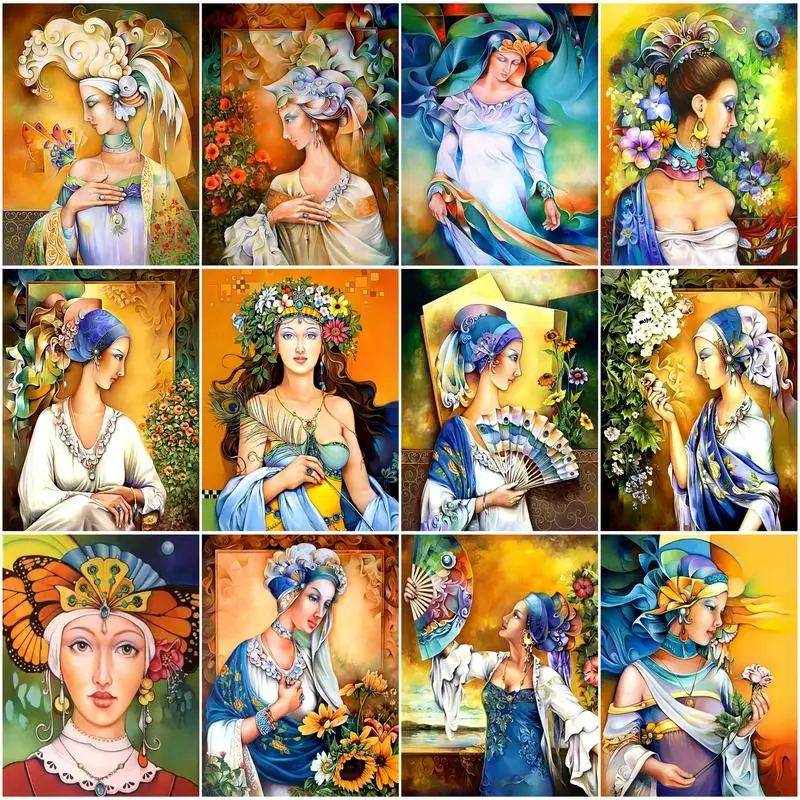 CHENISTORY 5D DIY Diamond Painting Women Kits Cross Stitch Diamond Embroidery Rhinestone Art Home Decoration Adults Picture Kits
CHENISTORY 5D DIY Diamond Painting Women Kits Cross Stitch Diamond Embroidery Rhinestone Art Home Decoration Adults Picture Kits