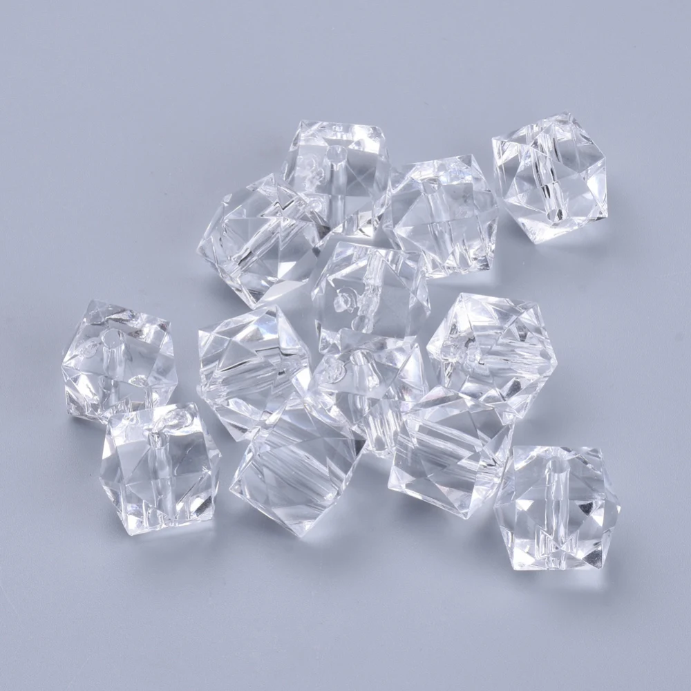 50g Transparent Acrylic Beads Faceted Cube Clear 6x6x4mm Hole: 1.1mm about 420pcs/50g
50g Transparent Acrylic Beads Faceted Cube Clear 6x6x4mm Hole: 1.1mm about 420pcs/50g
