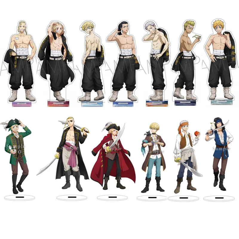 Аниме Токийский Мстители Manjiro Ken Takemichi Hinata Mikey Пиратская серия фигурка на акриловой подставке Косплей модель пластина настольное украшение п...
Аниме Токийский Мстители Manjiro Ken Takemichi Hinata Mikey Пиратская серия фигурка на акриловой подставке Косплей модель пластина настольное украшение п...