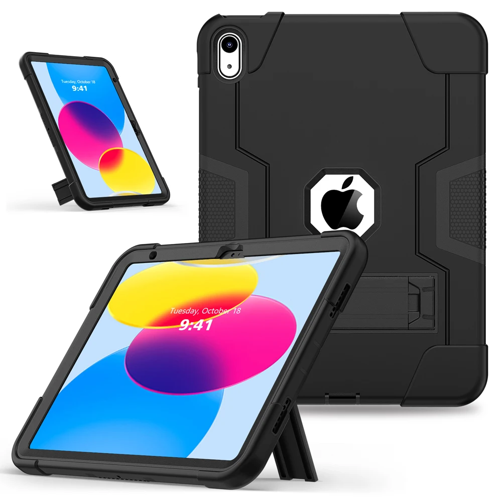 For iPad 10th Generation Case Heavy Duty Shockproof Rugged Protective Cover with Kickstand Kids Case for iPad 10 2022 10.9" Case
For iPad 10th Generation Case Heavy Duty Shockproof Rugged Protective Cover with Kickstand Kids Case for iPad 10 2022 10.9" Case