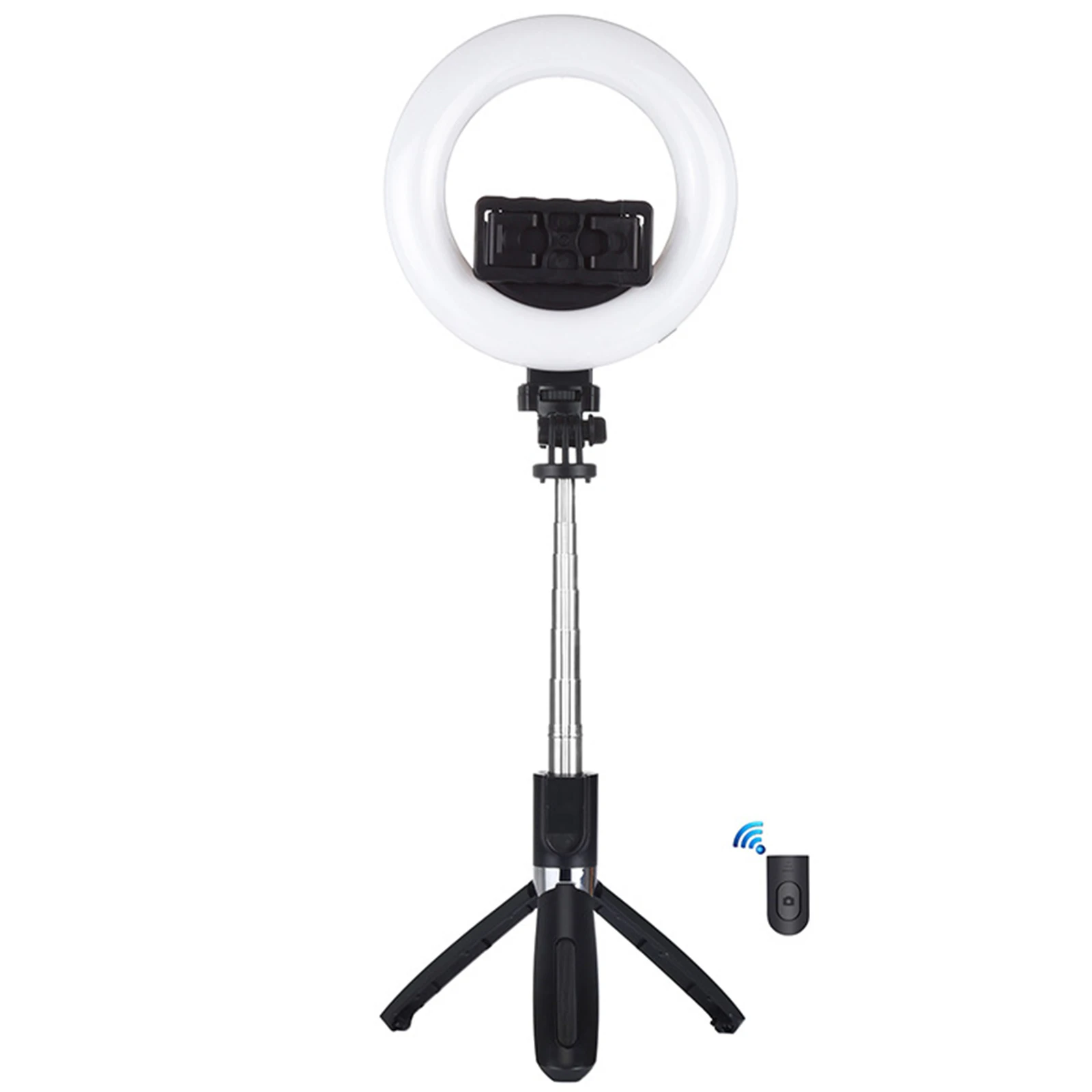 6.3" LED Fill Light with Cell Phone Tripod Desk Ring Light Bluetooth Remote for Live Streaming
6.3" LED Fill Light with Cell Phone Tripod Desk Ring Light Bluetooth Remote for Live Streaming