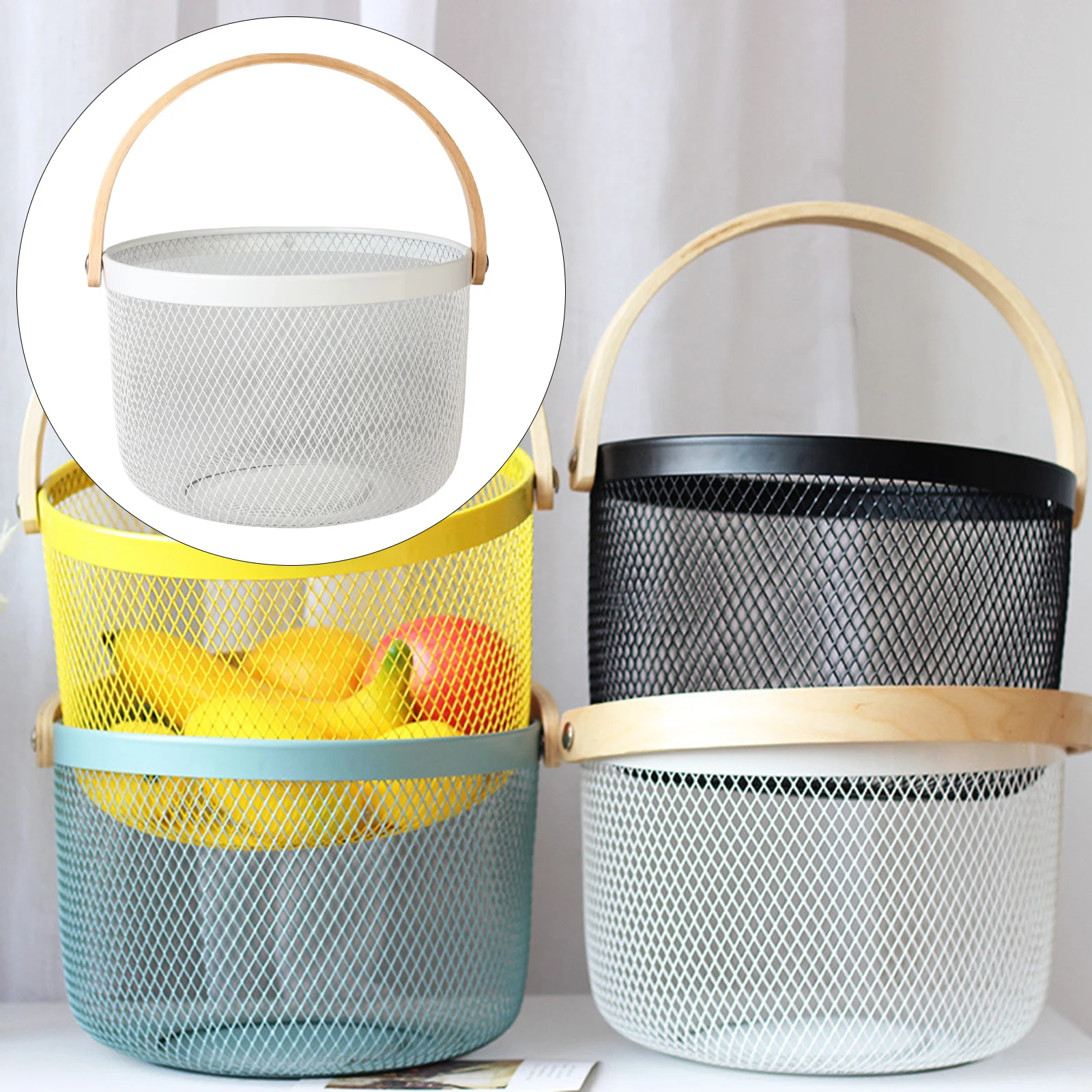 Multifunction Wire Storage Organizer Basket Hanging Kitchen Baskets Fruit Basket for Kitchen Picnic Shopping Home Decoration
Multifunction Wire Storage Organizer Basket Hanging Kitchen Baskets Fruit Basket for Kitchen Picnic Shopping Home Decoration