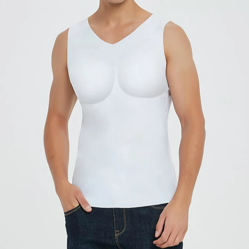 Men Muscle Vest Male Bodybuilding Tank Tops Removable Inserts Tummy Padded Underwear Body Shaper
Men Muscle Vest Male Bodybuilding Tank Tops Removable Inserts Tummy Padded Underwear Body Shaper