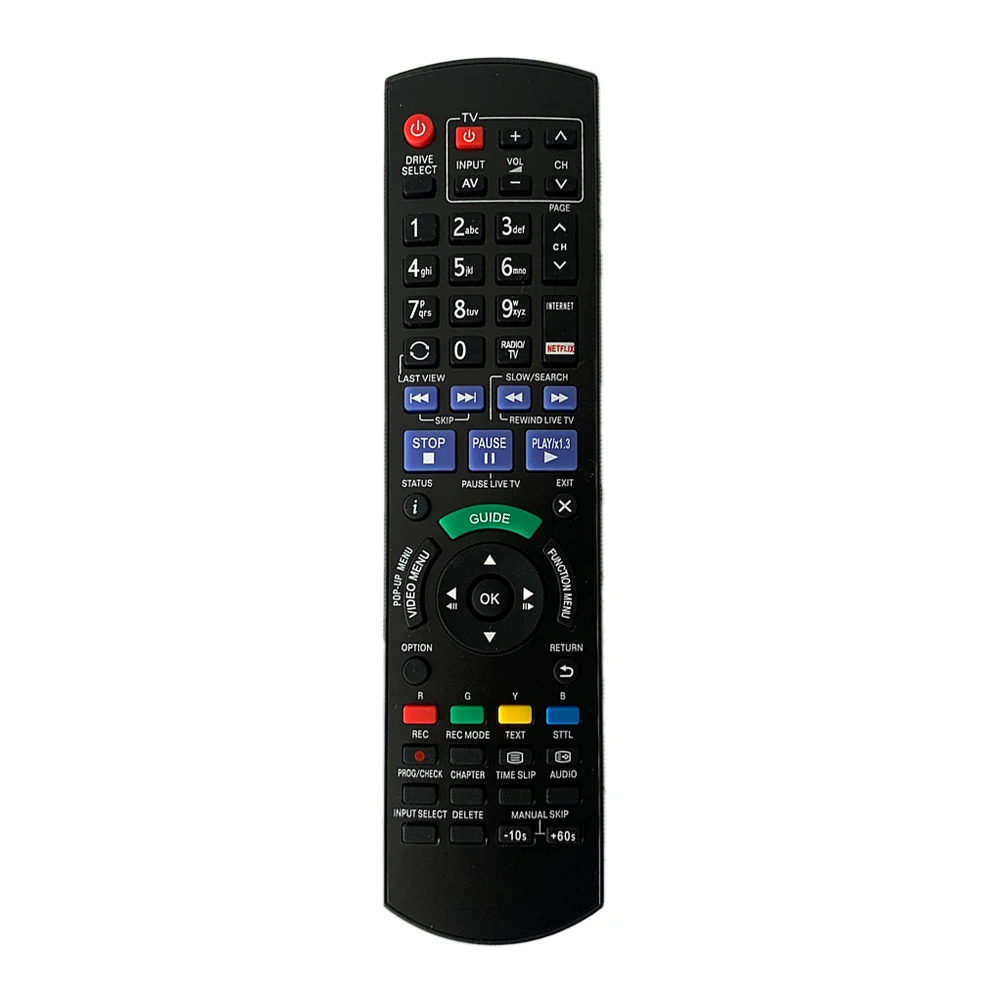 

New Replacement Remote Control N2QAYB001039 For Panasonic Blu-ray Disc DVD Recorder
