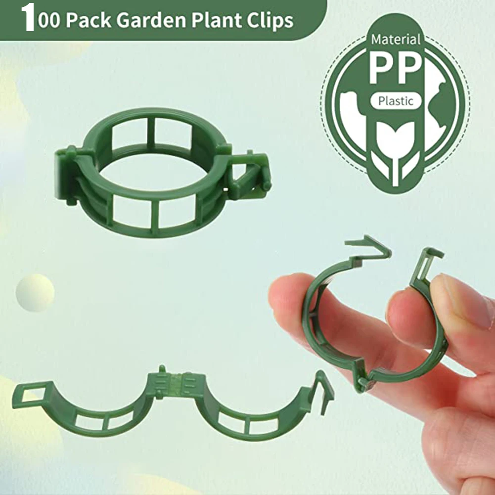 Garden Supplies Plant Support Ties Trellis Stake Plastic Binding Clips Vegetable Buckle Tomato Greenhouse Air Circulation 100pcs
Garden Supplies Plant Support Ties Trellis Stake Plastic Binding Clips Vegetable Buckle Tomato Greenhouse Air Circulation 100pcs