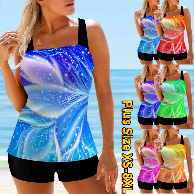 Женские купальники из двух предметов, женский купальник бикини, купальный костюм с принтом, сексуальный Монокини, летняя пляжная одежда с высокой талией, танкини, 2023
Женские купальники из двух предметов, женский купальник бикини, купальный костюм с принтом, сексуальный Монокини, летняя пляжная одежда с высокой талией, танкини, 2023