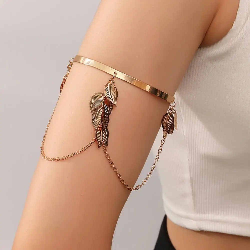 Fashion Arm Bracelet Exquisite Thin Metal Leaves Tassel Arm Bracelet Bangle Bracelet Arm Bangle
Fashion Arm Bracelet Exquisite Thin Metal Leaves Tassel Arm Bracelet Bangle Bracelet Arm Bangle