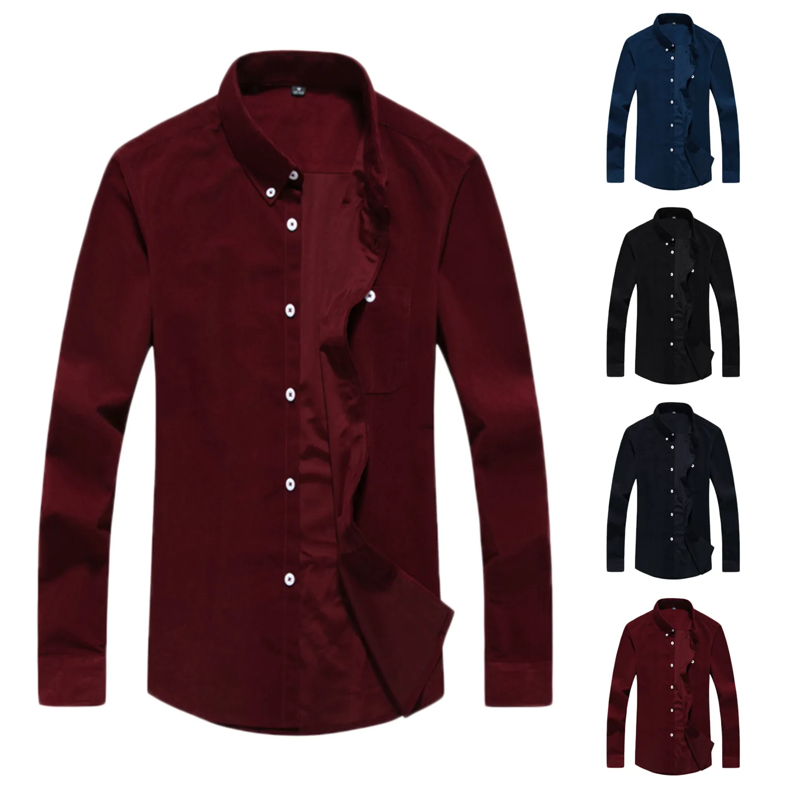 Autumn Corduroy Men's Fashion Casual Shirt Spring Blouse Top Solid And Men Shirts Mens Athletic Long Sleeve Tops
Autumn Corduroy Men's Fashion Casual Shirt Spring Blouse Top Solid And Men Shirts Mens Athletic Long Sleeve Tops