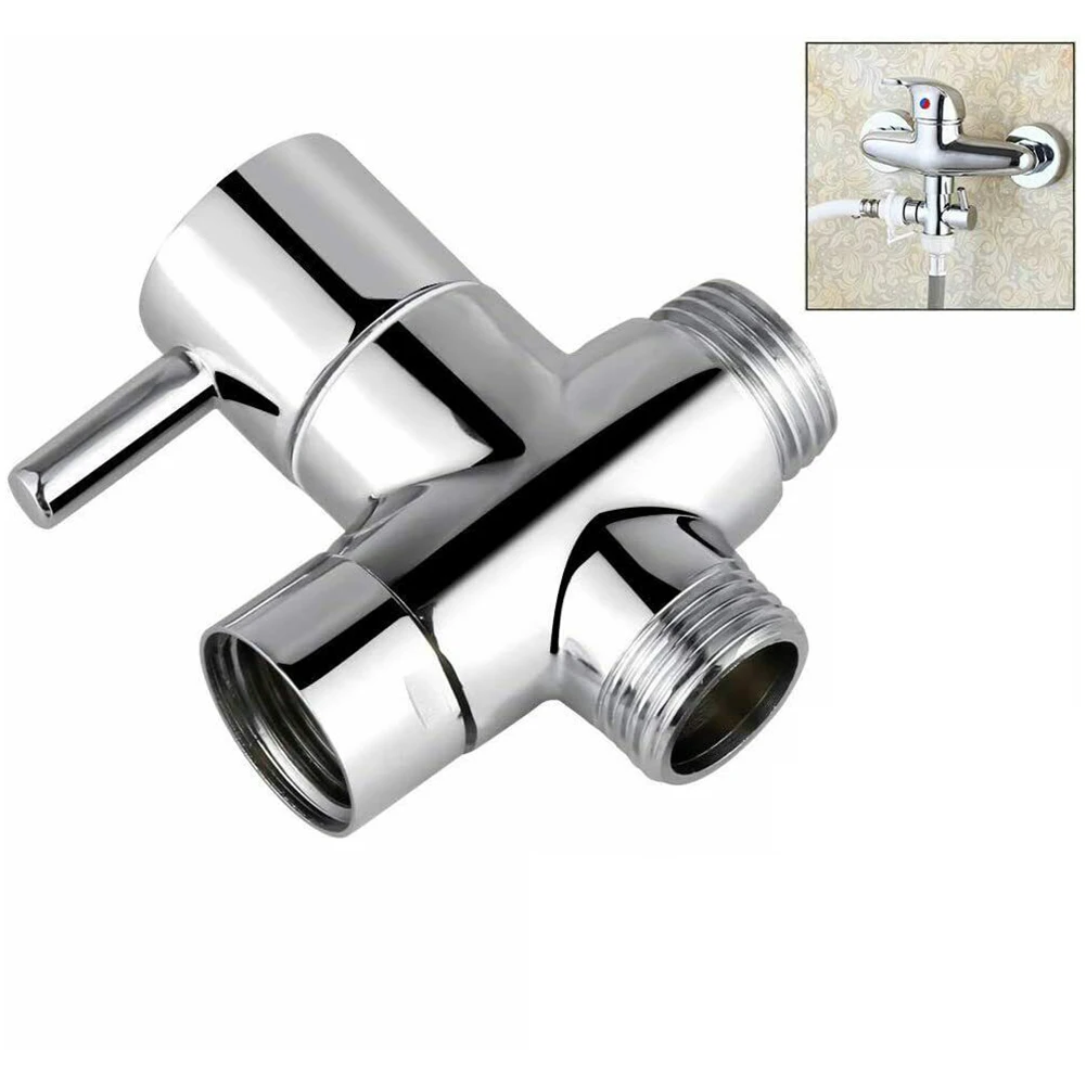 Household Products Diverter Valve Hand-held Sprinkler 3 Way Brass Chrome Converter For Shower Head Accessories
Household Products Diverter Valve Hand-held Sprinkler 3 Way Brass Chrome Converter For Shower Head Accessories