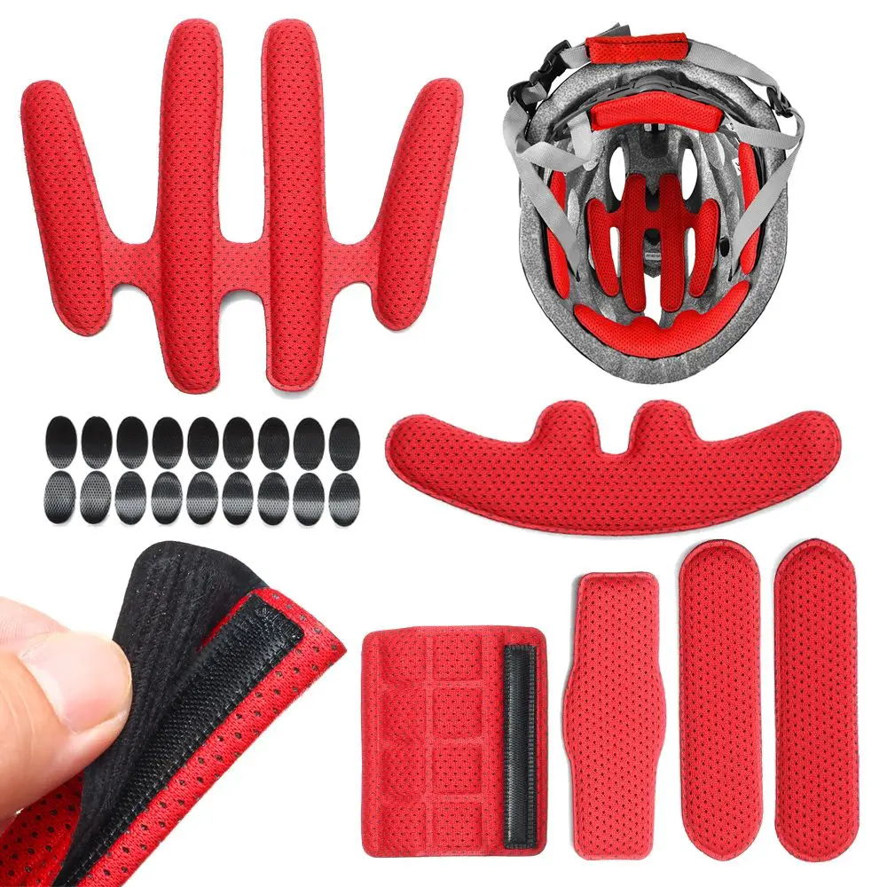 

24pcs/set Motorcycle Bicycle Sponge Sealed Cycling Replacement Foam Pads Set Protection Pad Helmet Inner Padding Kits