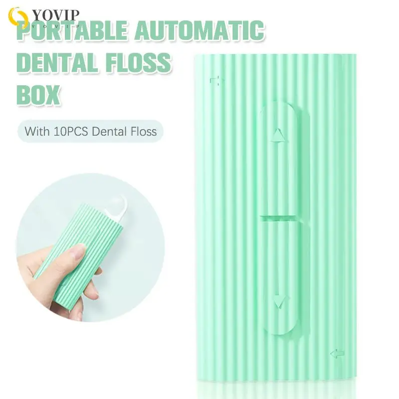 10Pcs Portable Automatic Dental Floss Storage Box Flosser Picks Toothpick Tooth Cleaning Oral Hygiene Care Floss Color Random
10Pcs Portable Automatic Dental Floss Storage Box Flosser Picks Toothpick Tooth Cleaning Oral Hygiene Care Floss Color Random