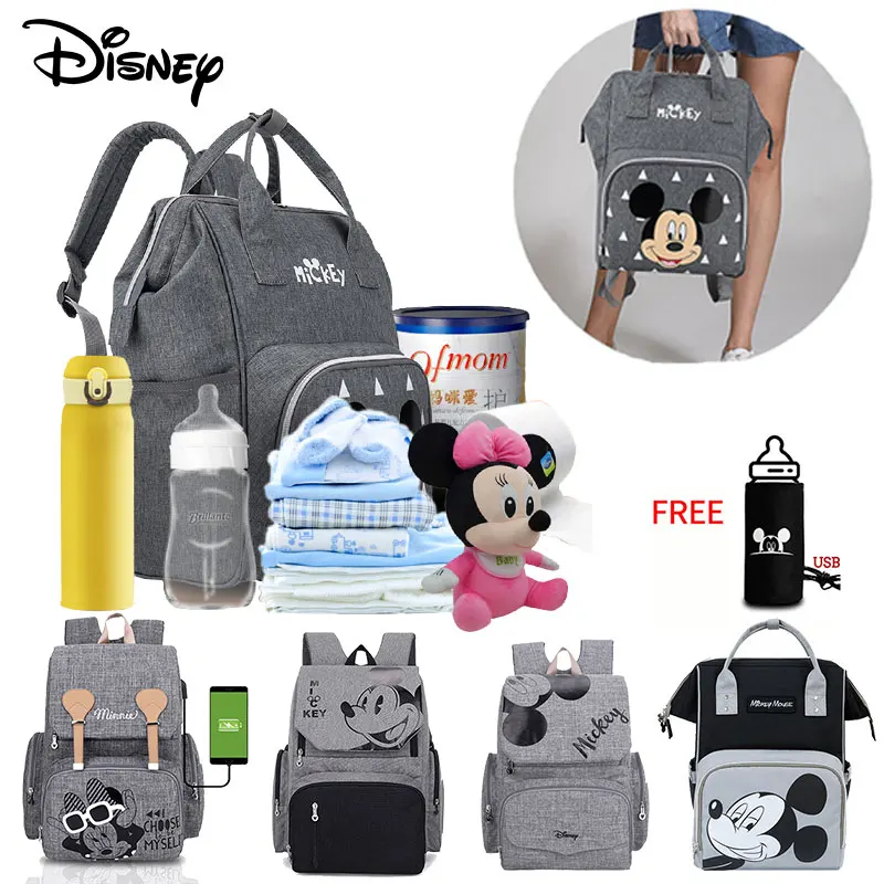 Disney Maternity Baby Diaper Bag Baby Stroller Bag Mummy Fashion Nappy Backapck Free USB-Heating Travel Nursing Diaper Backpack
Disney Maternity Baby Diaper Bag Baby Stroller Bag Mummy Fashion Nappy Backapck Free USB-Heating Travel Nursing Diaper Backpack