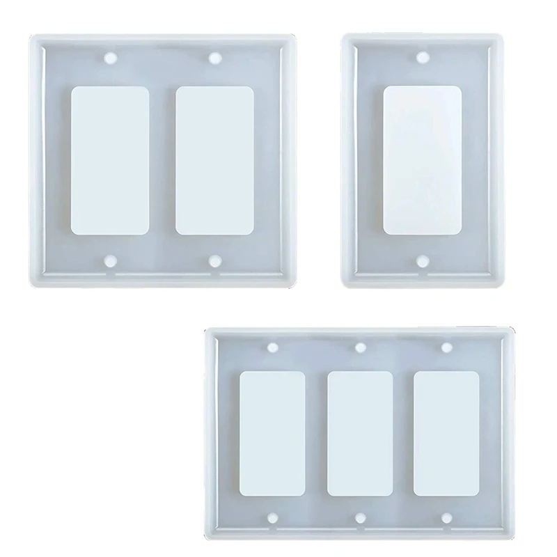 3 Pieces Switch Plate Resin Molds Socket Panel Silicone Mold Light Switch Plate Epoxy Molds Switch Plate Casting Mold
3 Pieces Switch Plate Resin Molds Socket Panel Silicone Mold Light Switch Plate Epoxy Molds Switch Plate Casting Mold
